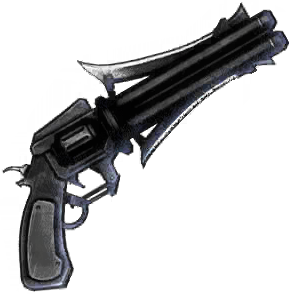 三翼の銃のアートワーク
